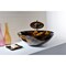 Anzzi Toa Kindled Amber Deco-Glass Vessel Sink with Matching Chrome Faucet LS-AZ8102 - alternate 6